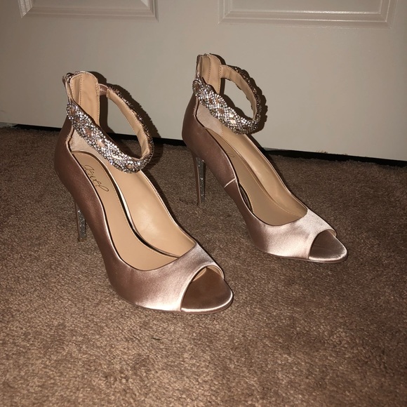 champagne coloured heels